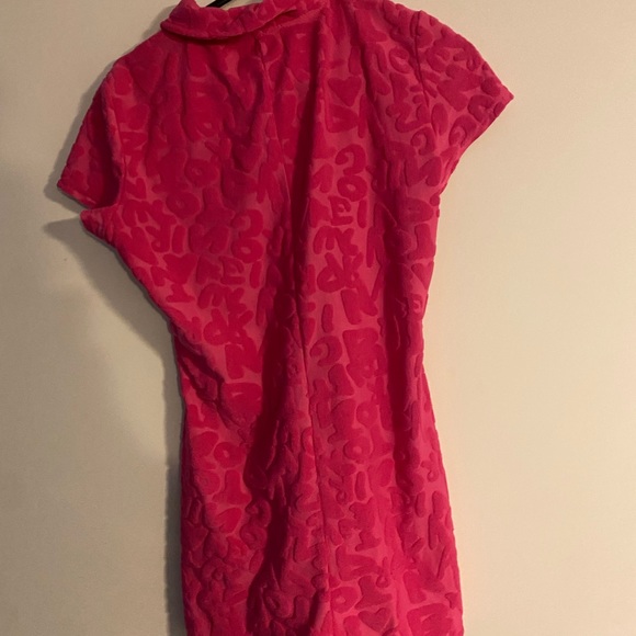 Pink Embossed Towelling Playsuit from nothing but style - Picture 3 of 5